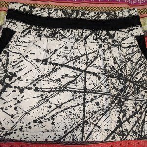 Urban Behavior Paint Splatter Skirt with Pockets
